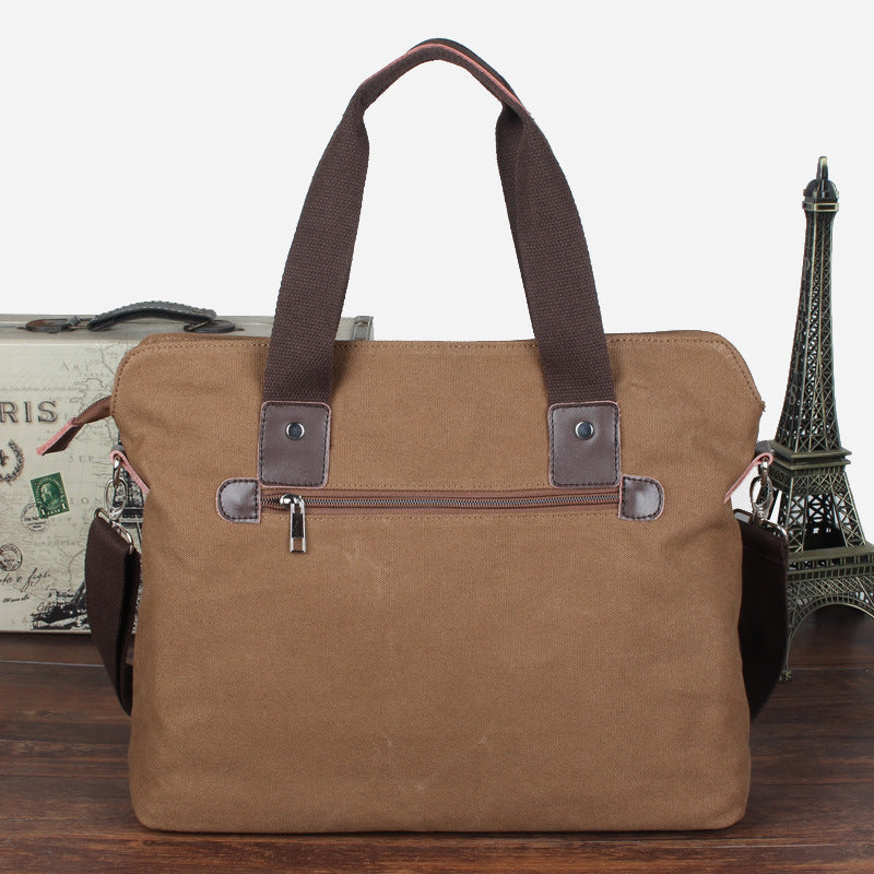 Men's Charming Canvas Business Horizontal Computer Men's Briefcases