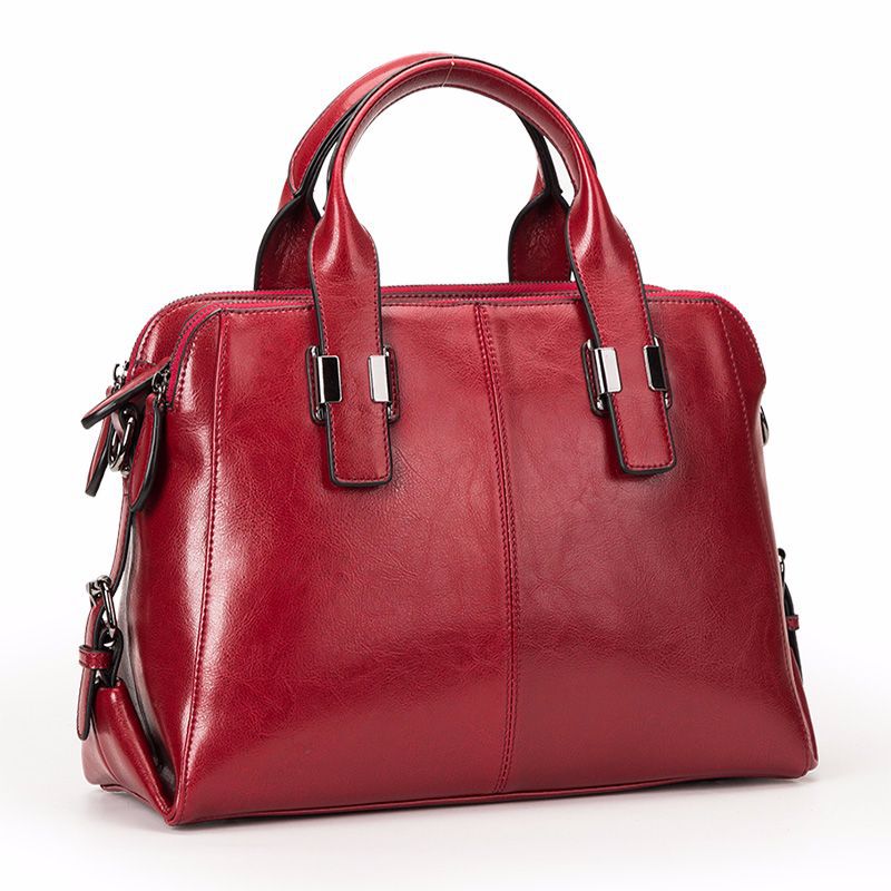 Women's Fashion Genuine Leather Simple Versatile Cowhide Handbags