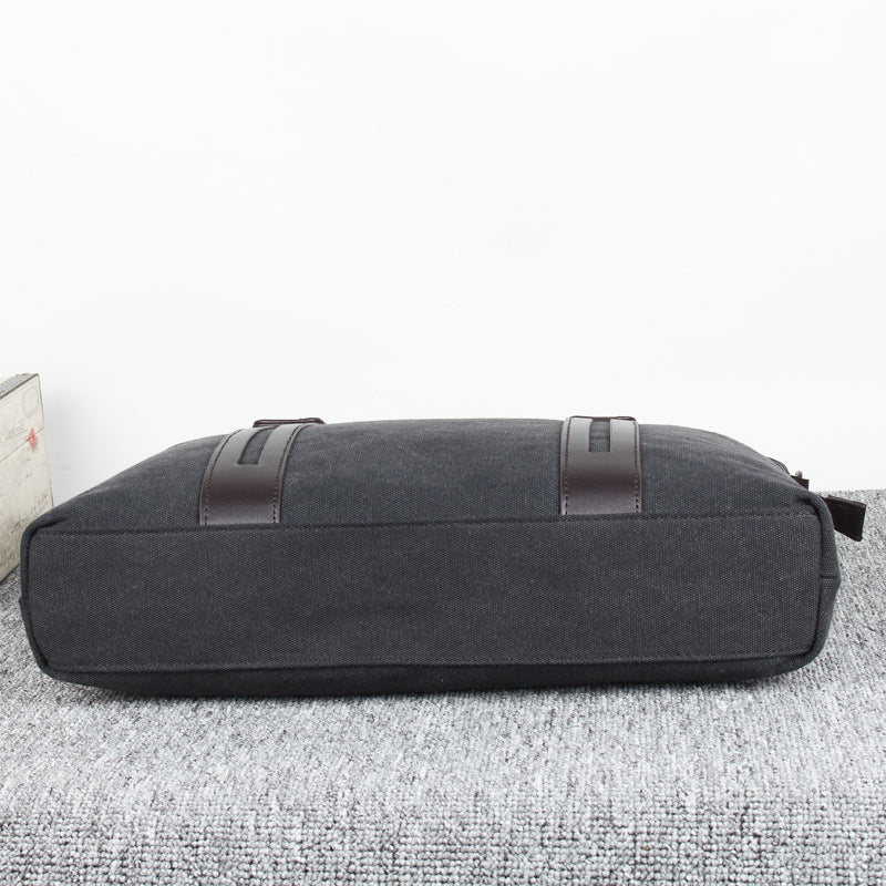 Men's Korean Style Canvas Fashion Business Computer Men's Briefcases