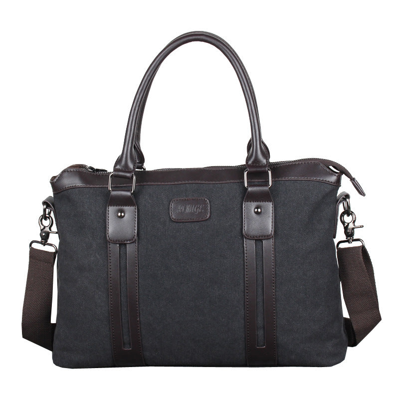Men's Korean Style Canvas Fashion Business Computer Men's Briefcases