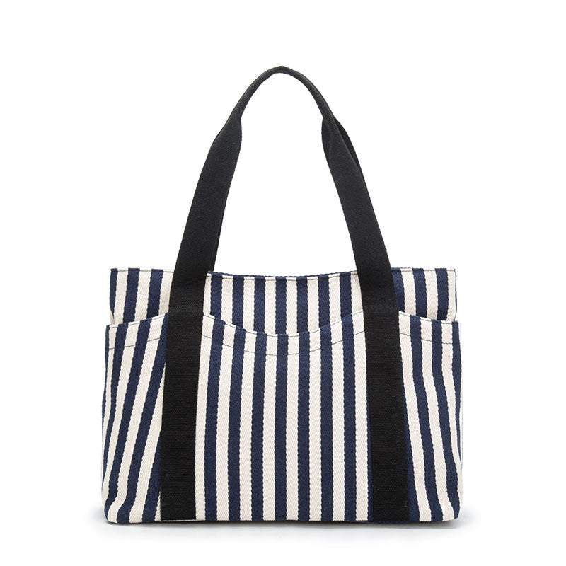 Women's Fashion Striped Canvas Mummy Big Women's Handbag