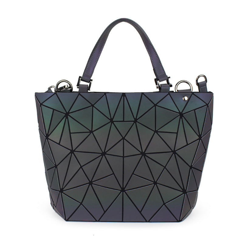Women's Geometric Luminous Fashion Rhombus Single Variety Handbags