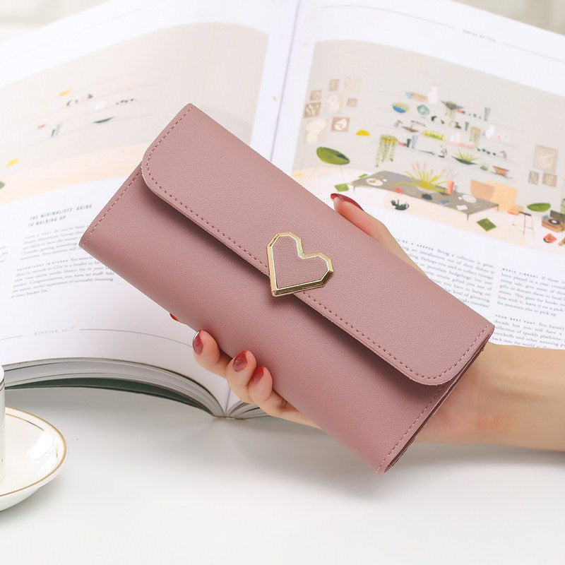Women's Summer Plain Heart-shaped Decorative Long Multiple Buckle