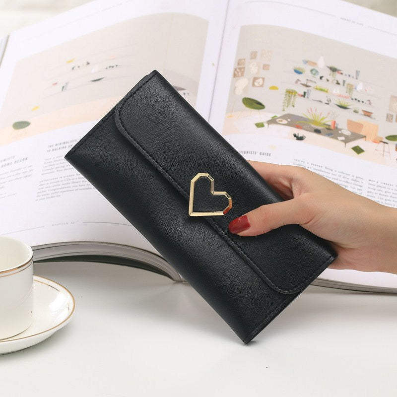 Women's Summer Plain Heart-shaped Decorative Long Multiple Buckle