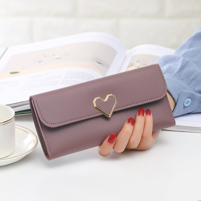 Women's Summer Plain Heart-shaped Decorative Long Multiple Buckle