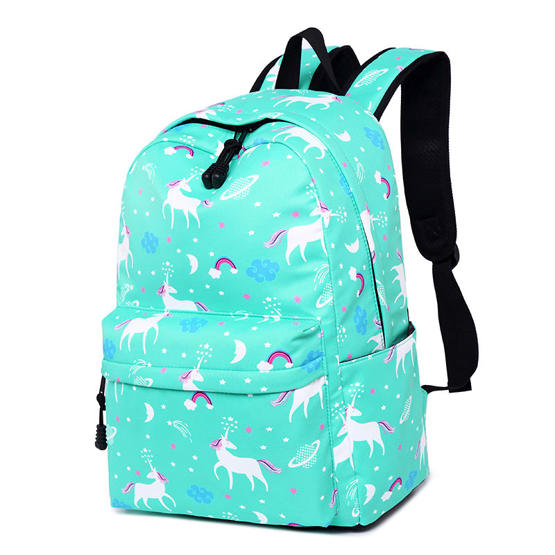 Women's & Children's & Primary Printing Unicorn Leisure Elementary School Students' Schoolbags