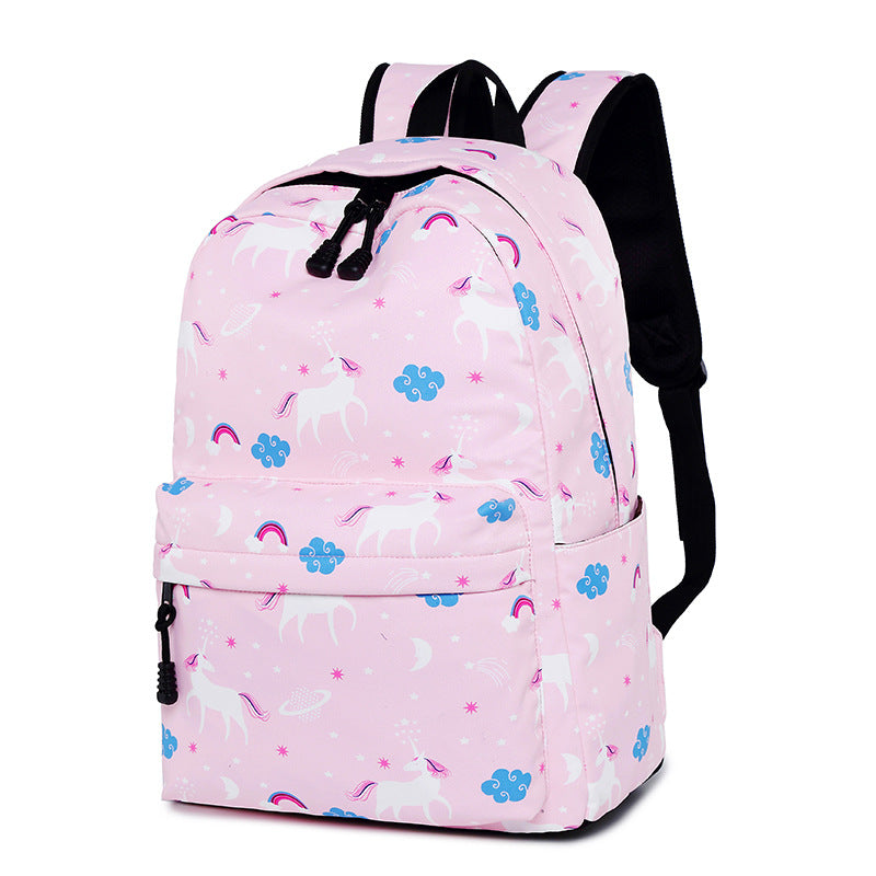 Women's & Children's & Primary Printing Unicorn Leisure Elementary School Students' Schoolbags