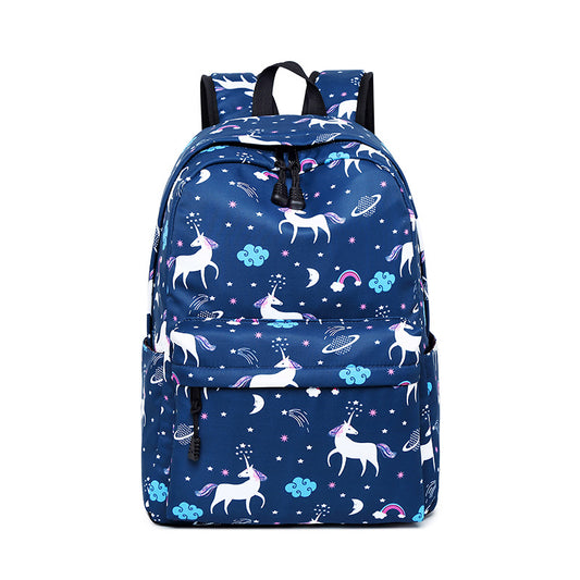 Women's & Children's & Primary Printing Unicorn Leisure Elementary School Students' Schoolbags