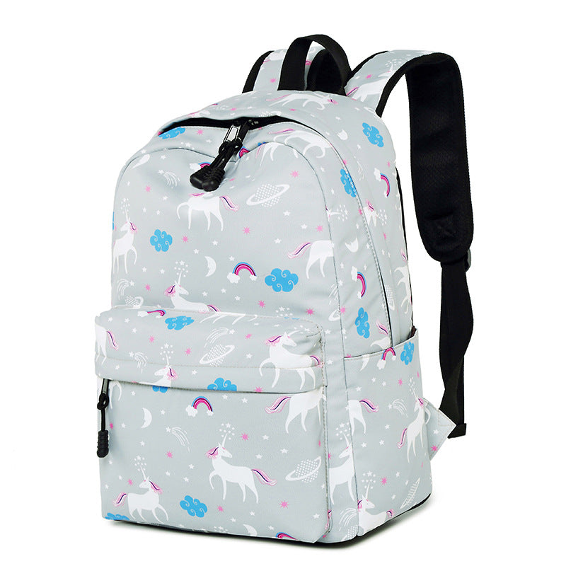 Women's & Children's & Primary Printing Unicorn Leisure Elementary School Students' Schoolbags