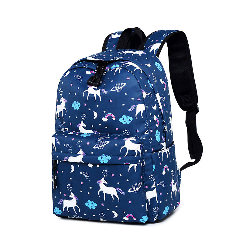 Women's & Children's & Primary Printing Unicorn Leisure Elementary School Students' Schoolbags