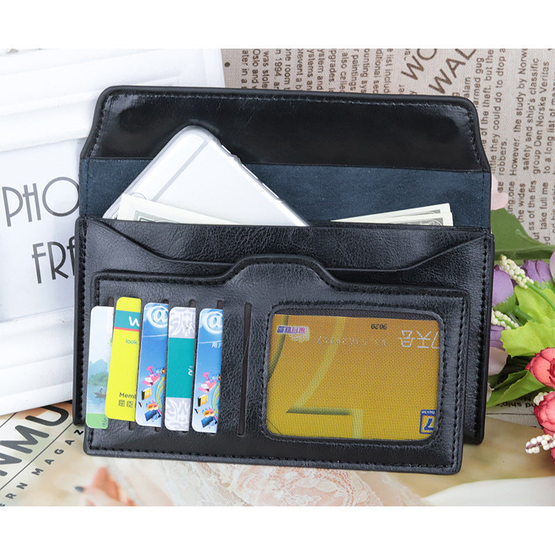 Women's Cowhide Large Capacity Fashion Simple Multifunctional Ladies Wallet