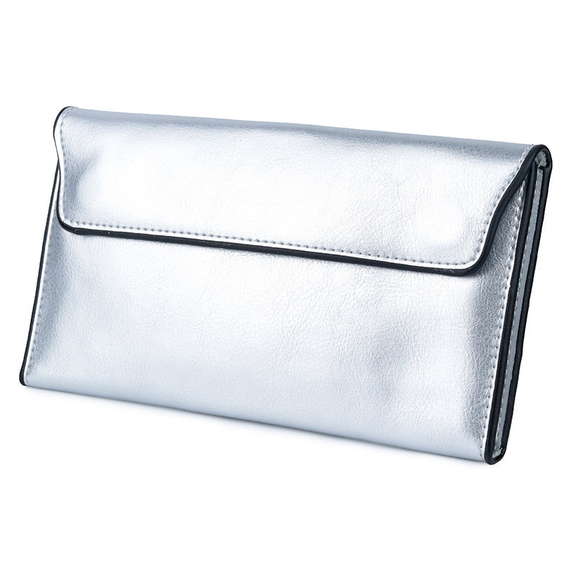 Women's Cowhide Large Capacity Fashion Simple Multifunctional Ladies Wallet