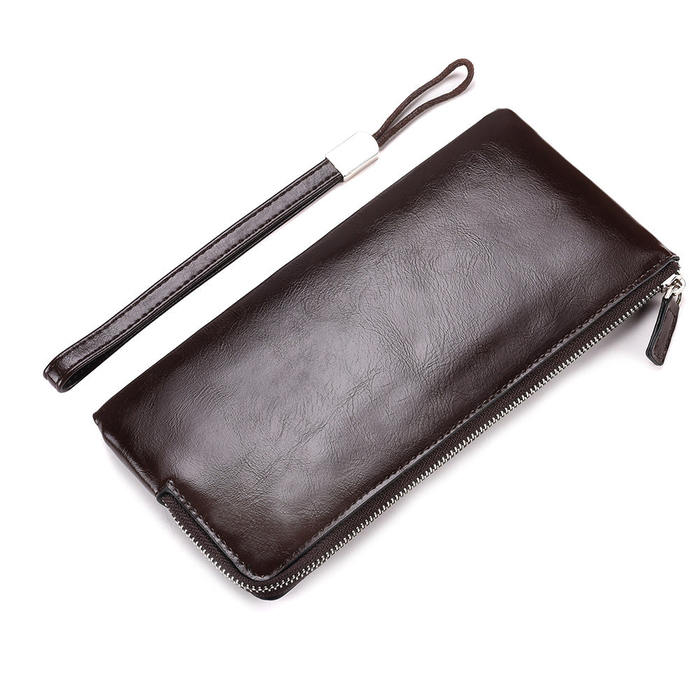 Men's Long Zipper Mobile Korean Hand Strap Men's Wallet