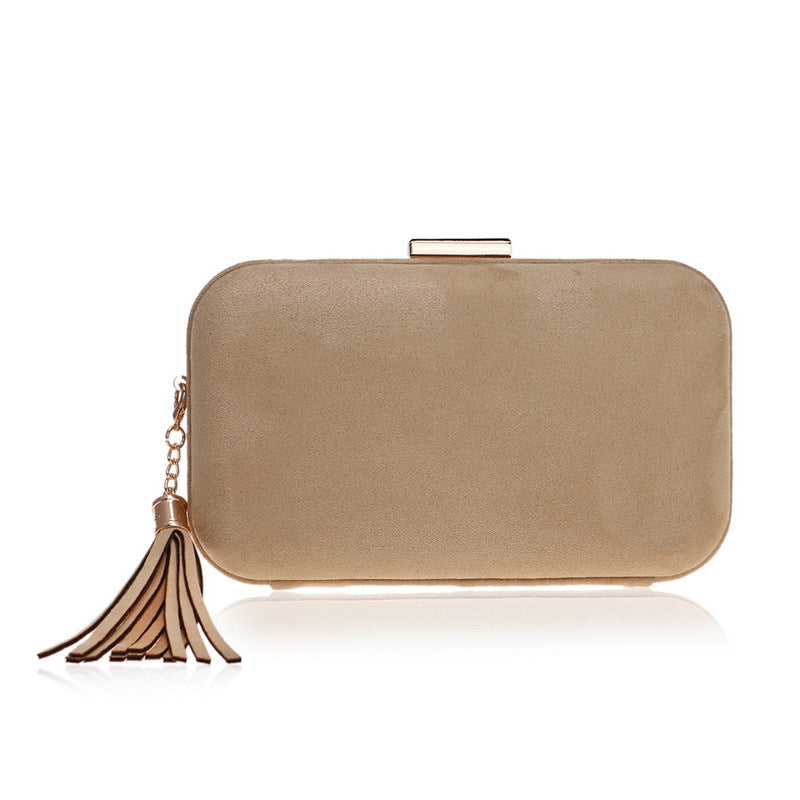 Women's Leather Veet Dinner Luxury Banquet Tassel Evening Bags