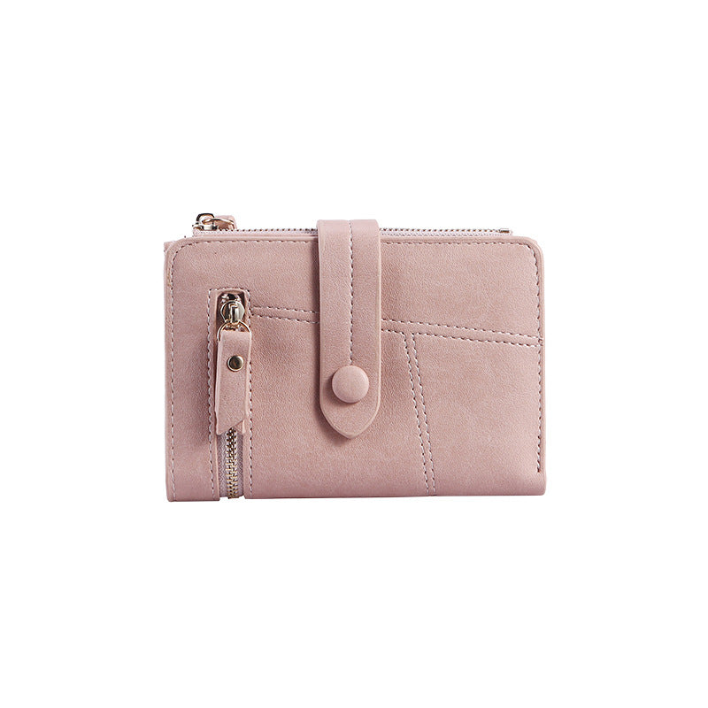 Women's Short Version Trendy Fresh Female Folding Ladies Wallet