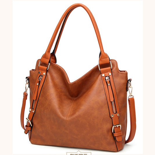 Women's Trendy Simple Personality Large Capacity Vintage Handbags