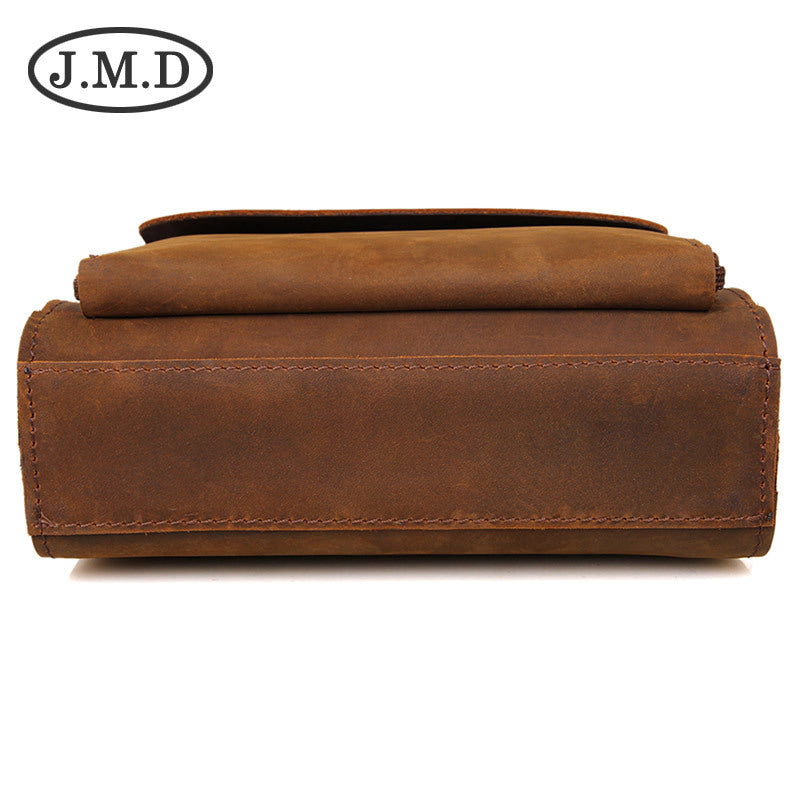 Men's Vintage Genuine Leather Minority Simple Crazy Men's Messenger Bags