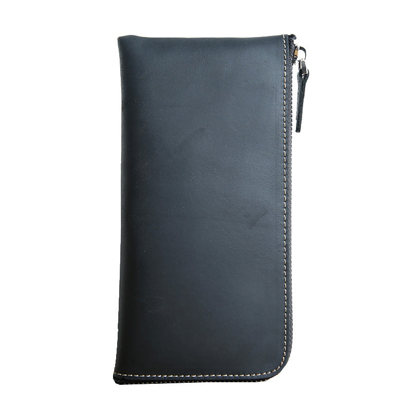 Men's Leather Crazy Horse Mini First Layer Purses