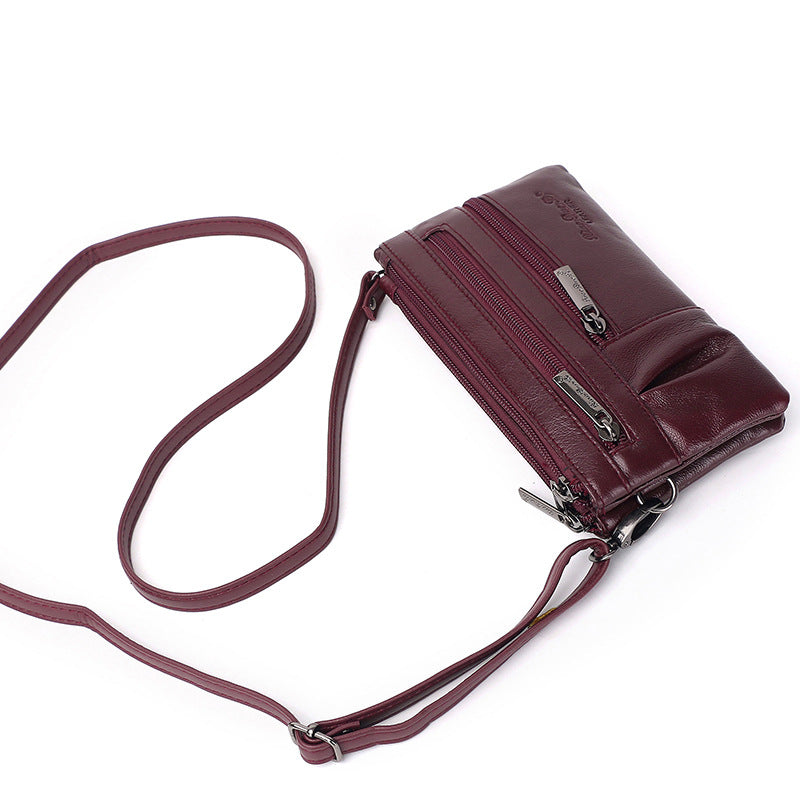 Women's Little Dolly Leather Mini Mobile Cowhide Crossbody Bags