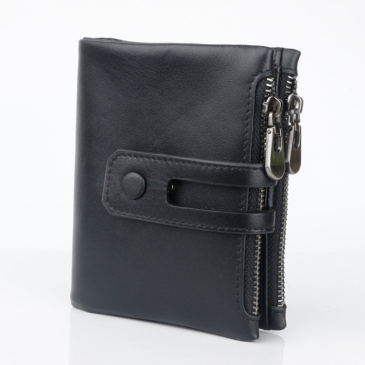 Men's Crazy Horse Oil Cowhide Leather For Purses