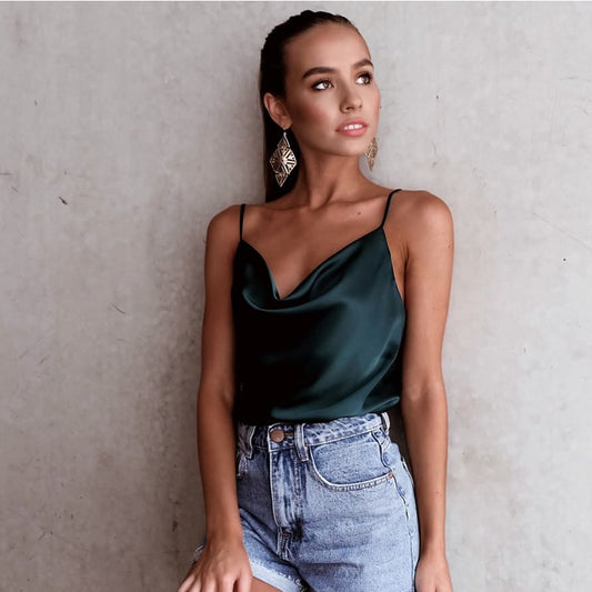 Women's Attractive Solid Color Camisole Outerwear Tops