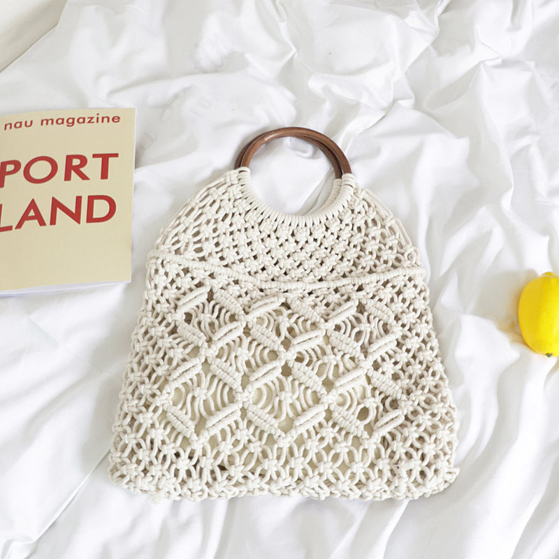 Summer Woven Hollowed Stylish Retro Minimalism Handbags