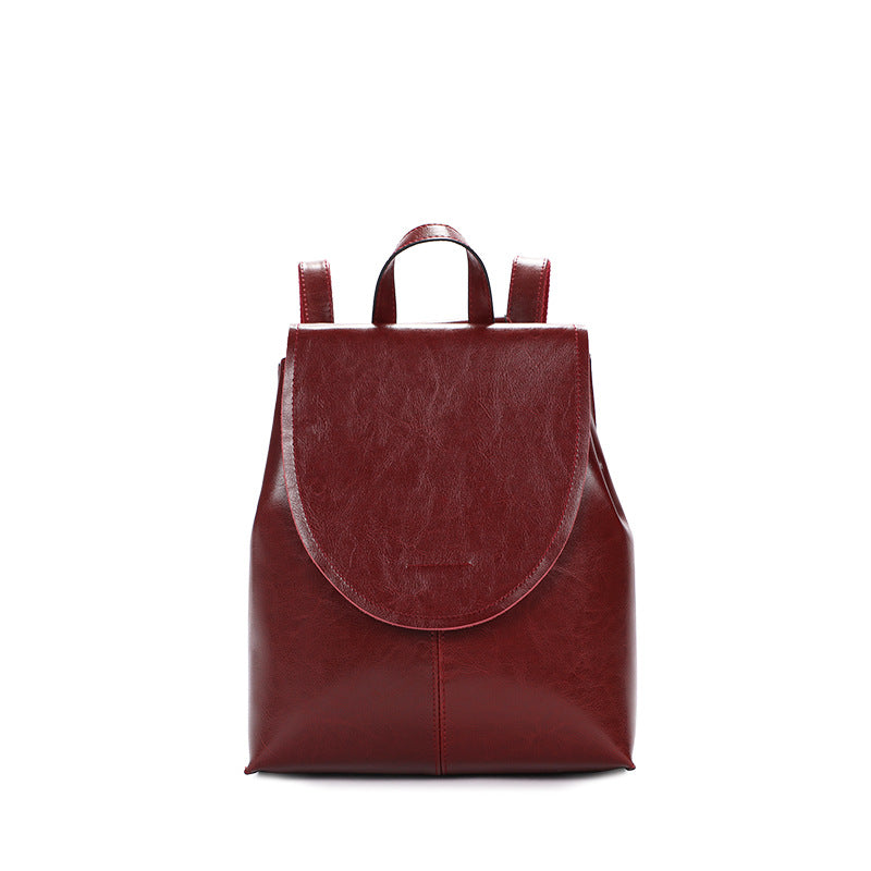 Graceful Women's Slouchy Pretty Leather Join Backpacks