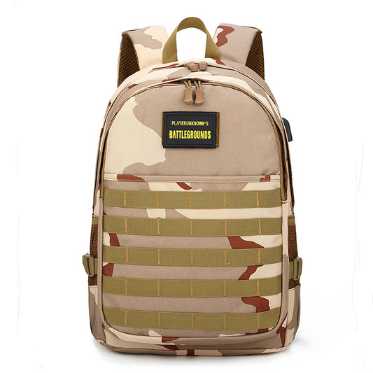 Eating Chicken Jesus Survival Camping Camouflage Sports Backpacks