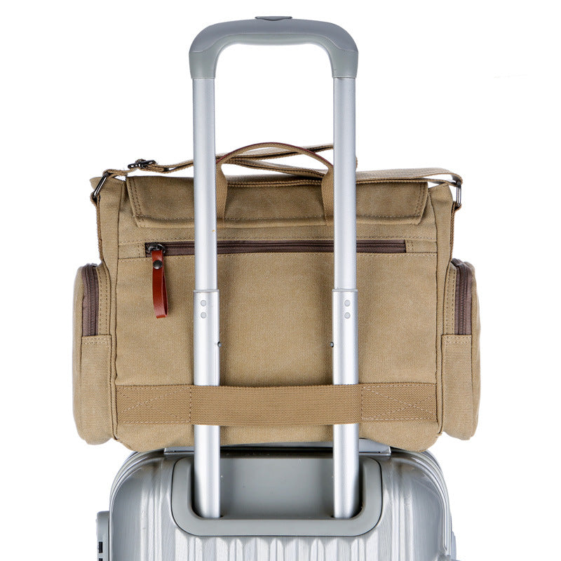 Men's Canvas Vintage Large Capacity Business Men's Shoulder Bags