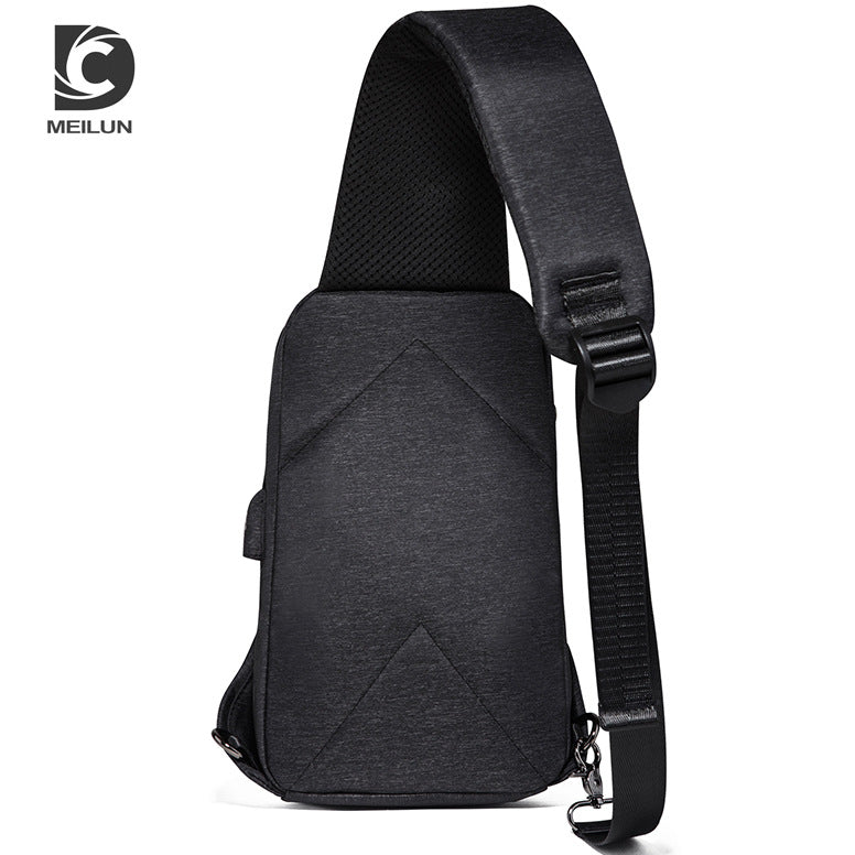 Men's Trendy Cool Style Charging Green Men's Chest Bags