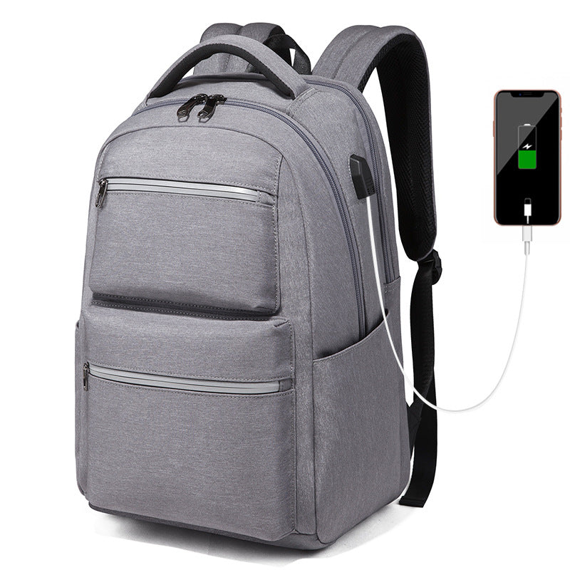 Men's Fashion Computer Simple College Waterproof Rucksack Backpacks