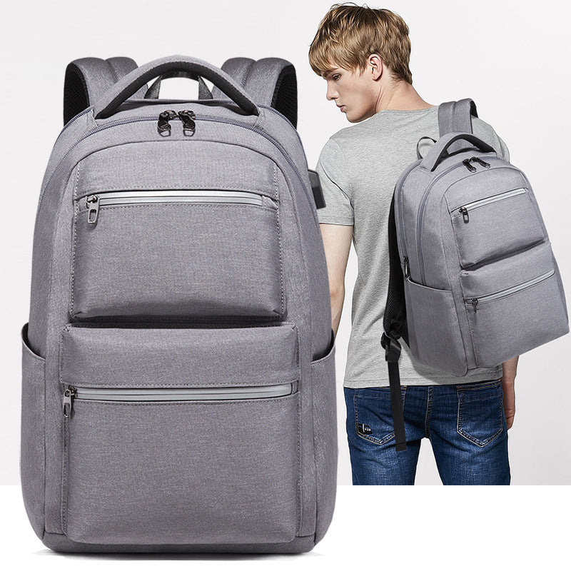 Men's Fashion Computer Simple College Waterproof Rucksack Backpacks