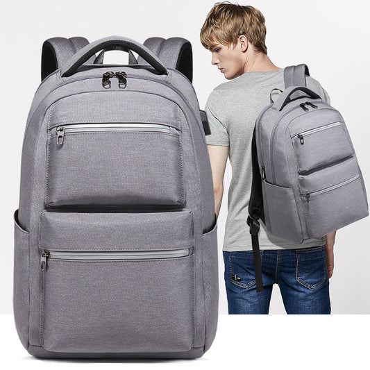 Men's Fashion Computer Simple College Waterproof Rucksack Backpacks