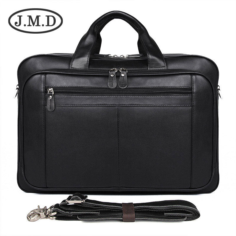 Men's Fashion Vintage Leather Inch Computer Men's Briefcases
