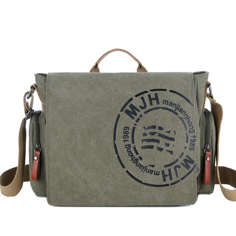 Men's Canvas Vintage Large Capacity Business Men's Shoulder Bags