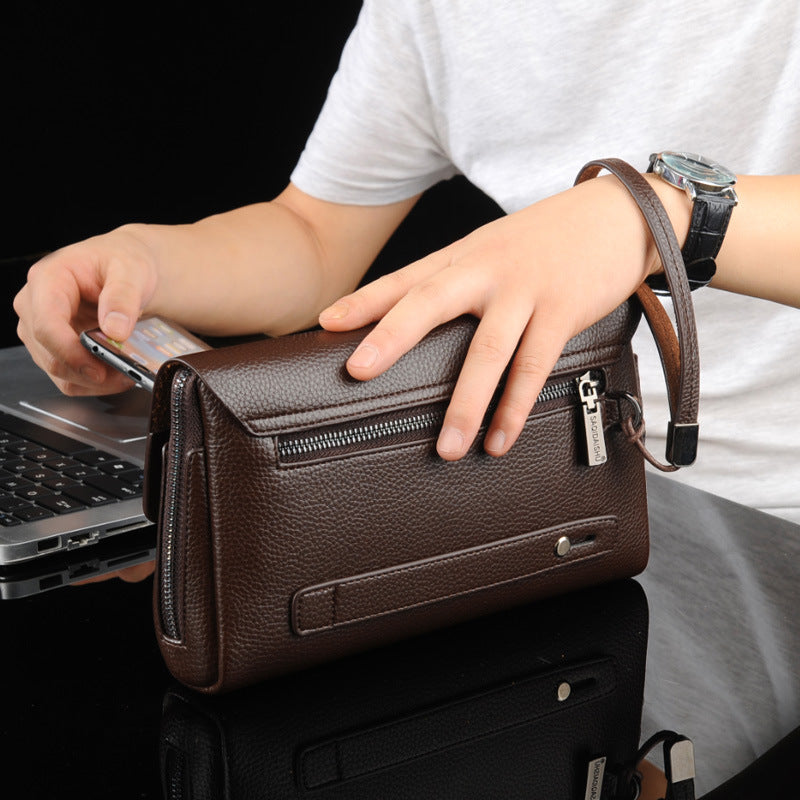 Men's Kangaroo Business Clutch Fashion Password Men's Handbags