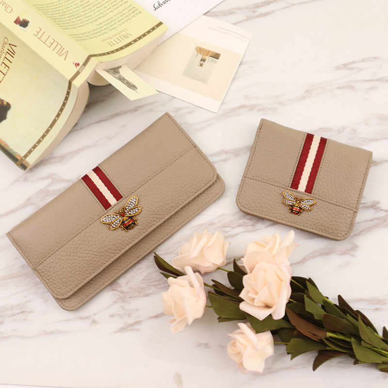 Women's Long Genuine Leather Clutch Simple Fashion Ladies Wallets