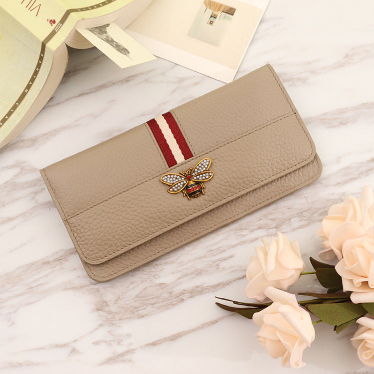 Women's Long Genuine Leather Clutch Simple Fashion Ladies Wallets