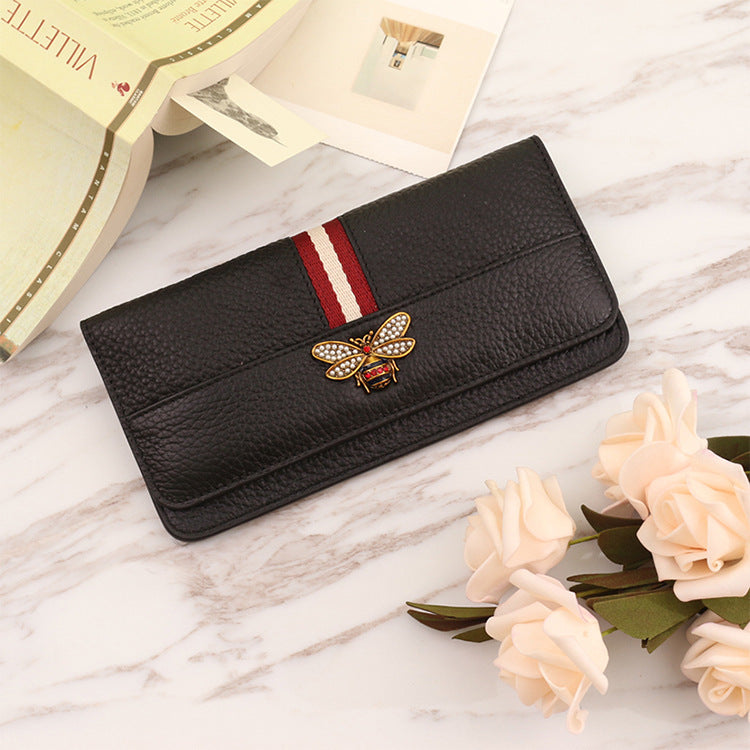 Women's Long Genuine Leather Clutch Simple Fashion Ladies Wallets