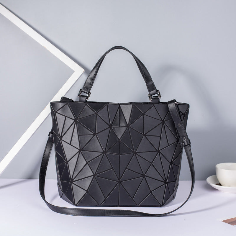 Fashion Women's Geometric Diamond Quilted Folding Shoulder Bags