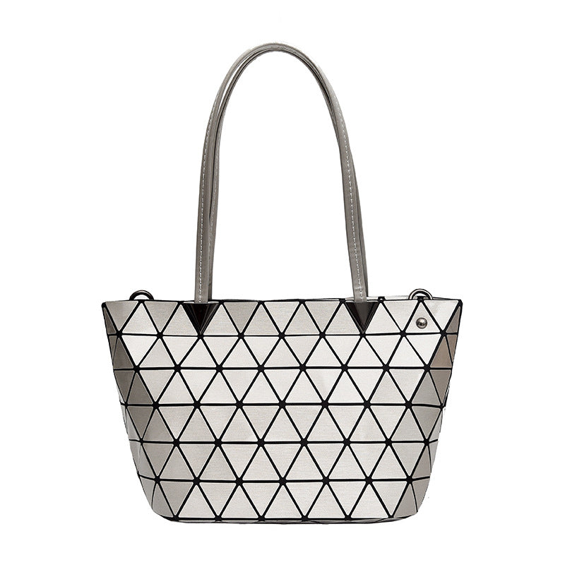 Women's Plaid Simple Fashion Horizontal Clear Shoulder Bags