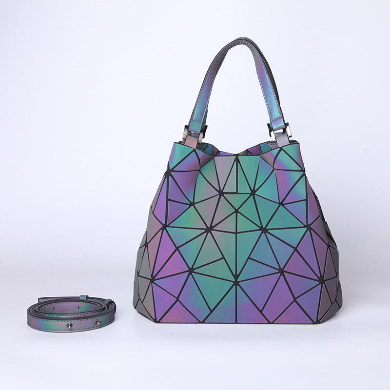 Women's Geometric Luminous Fashion Rhombus Single Variety Handbags