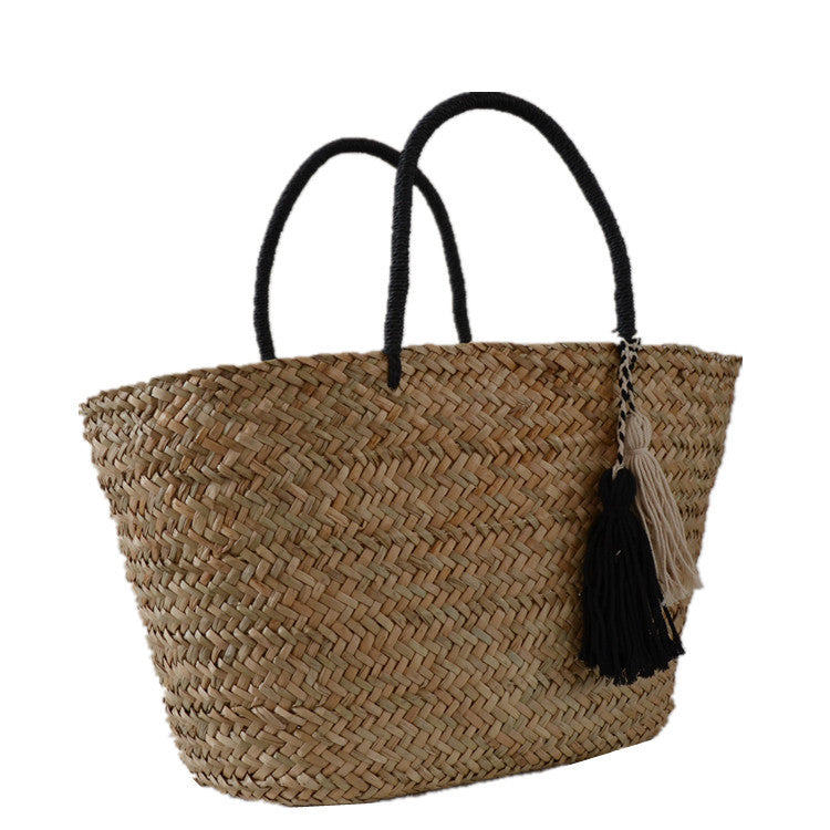 Water Plants Woven Fashion Simple Elegant Tassel Bags