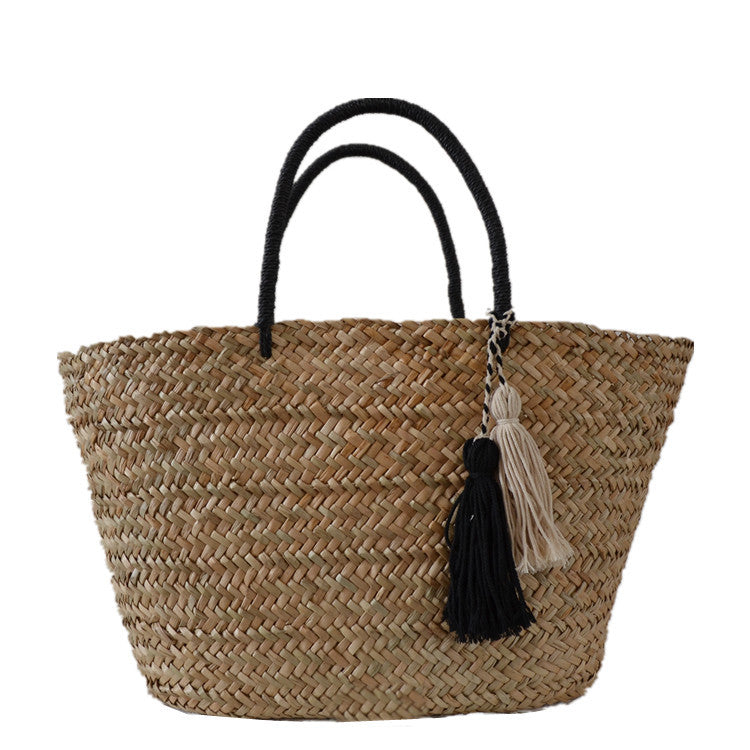 Water Plants Woven Fashion Simple Elegant Tassel Bags