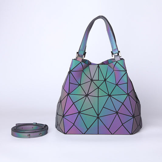 Women's Geometric Luminous Fashion Rhombus Single Variety Handbags