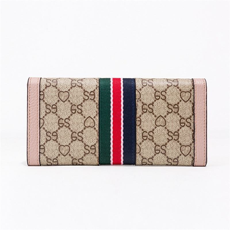 Women's Western Flange Genuine Leather Long Multiple Ladies Wallet