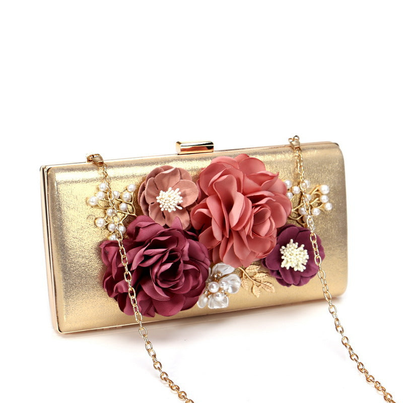 Women's Dinner Luxury Dress Flowers Banquet Clutch Evening Bags