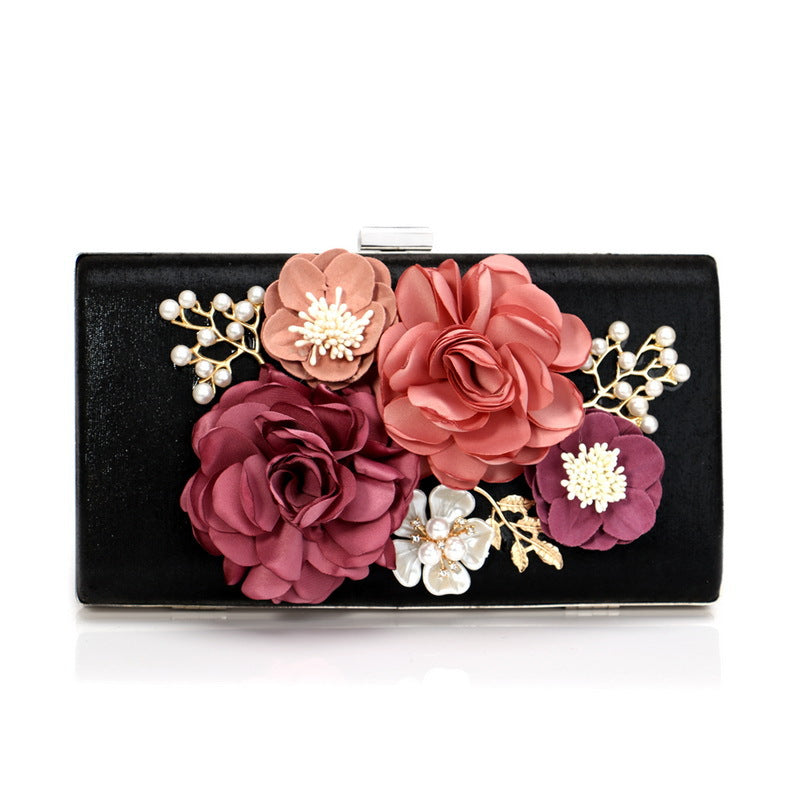 Women's Dinner Luxury Dress Flowers Banquet Clutch Evening Bags