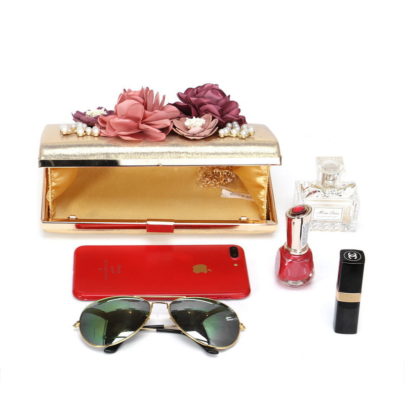 Women's Dinner Luxury Dress Flowers Banquet Clutch Evening Bags