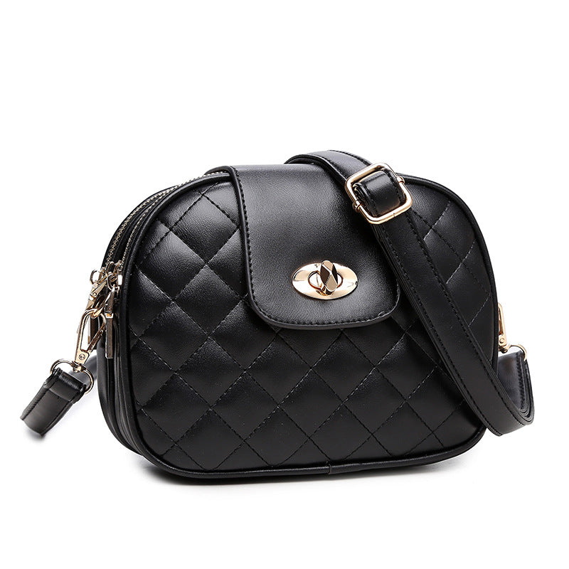 Durable Versatile Women's Korean Rhombus Trendy Small Square Bags